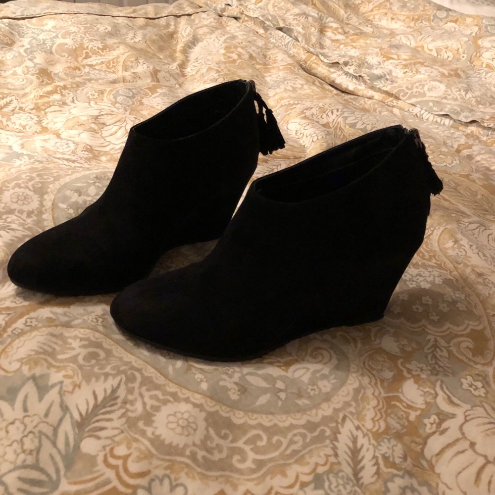 Black Tassle Booties